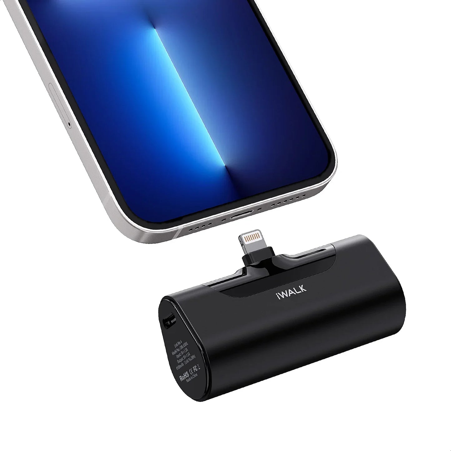 Powerbank iWALK 4500 mAh - Carga Rápida e Compacta para iPhone e Smartphones