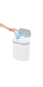 Lixeira Automática com Sensor, Lixeira de Banheiro, Lixeira Automática, Lixeira para Cozinha, Lixeira Inteligente com Sensor, 12L