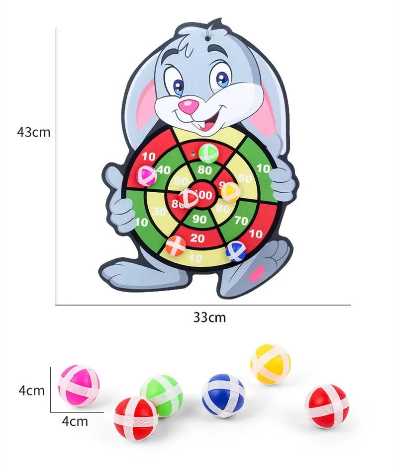 Jogos Educativos - Jogo de Dardos para Bebê com Bola Grudante - Brinquedo de Dardos Esportivos Internos - Jogo Montessori para Crianças de 3 a 7 Anos