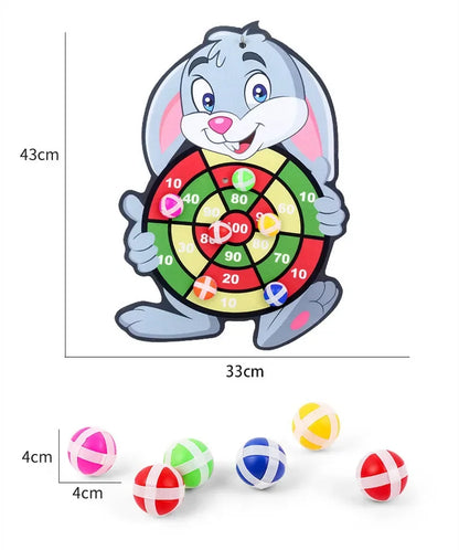 Jogos Educativos - Jogo de Dardos para Bebê com Bola Grudante - Brinquedo de Dardos Esportivos Internos - Jogo Montessori para Crianças de 3 a 7 Anos