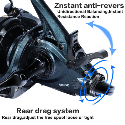 Molinete Pesca, ideal para arremeços de longa distância, Max 25kg, DYD9000