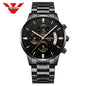 Nibosi relógios masculinos de luxo marca superior relogio masculino famoso moda casual vestido relógio militar quartzo relógios pulso saat