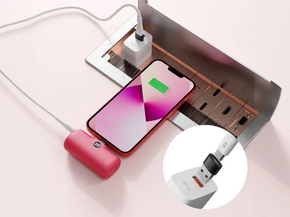 IWALK Power Bank Portátil 4800mAh - Carregador Ultra Mini com Carga Rápida para iPhone e Dispositivos Móveis - Banco de Bateria Externo