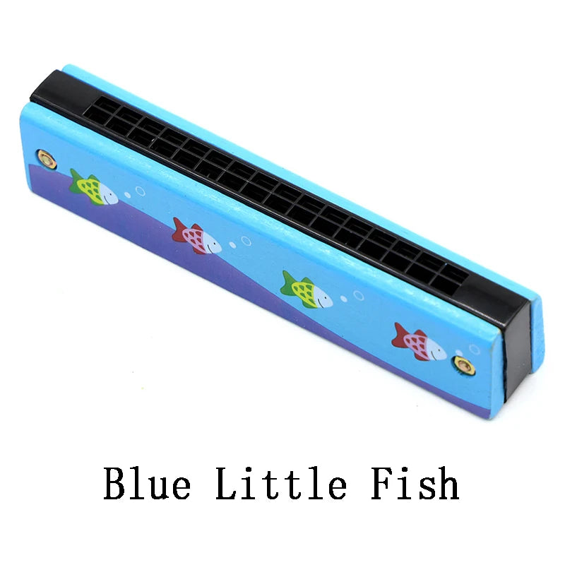 Gaita de boca - Instrumento Musical Infantil de Madeira Harmônica - Brinquedo Educativo para Crianças - Acessório de Ensino Musical - Iniciante de Jardim de Infância.