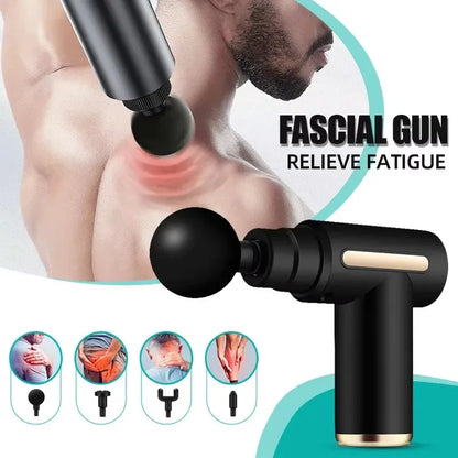 Gun de Fascia Portátil 2025 - Massagem de Tecidos Profundos, Mini, Leve e Ajustável com Velocidade Variável - Equipamento de Massagem Ideal para Todo o Corpo