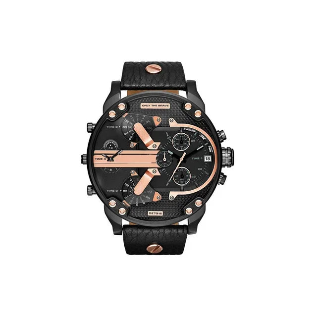 Relógio Esportivo Masculino com Mostrador Grande - Luxuoso e Funcional em Aço Inoxidável
