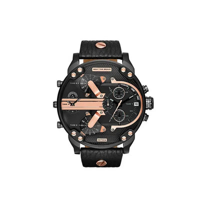 Relógio Esportivo Masculino com Mostrador Grande - Luxuoso e Funcional em Aço Inoxidável