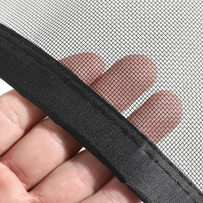 Tela de Janela Magnética Personalizável Preta, Tela Protetora contra Mosquitos, Cortinas para Casa, Tela Invisível Simples, Rede contra Mosquitos