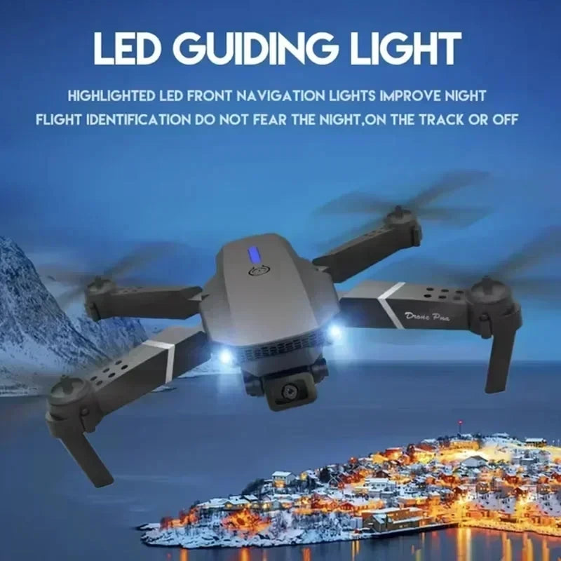 Drone Profissional E88 4K com Câmera HD 1080P, WiFi, FPV, Altura Hold e Design Dobrável