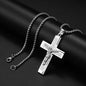 Colar Criativo com Pingente de Cruz de Jesus Cristo – Design Religioso Simples e Elegante para Homens e Mulheres
