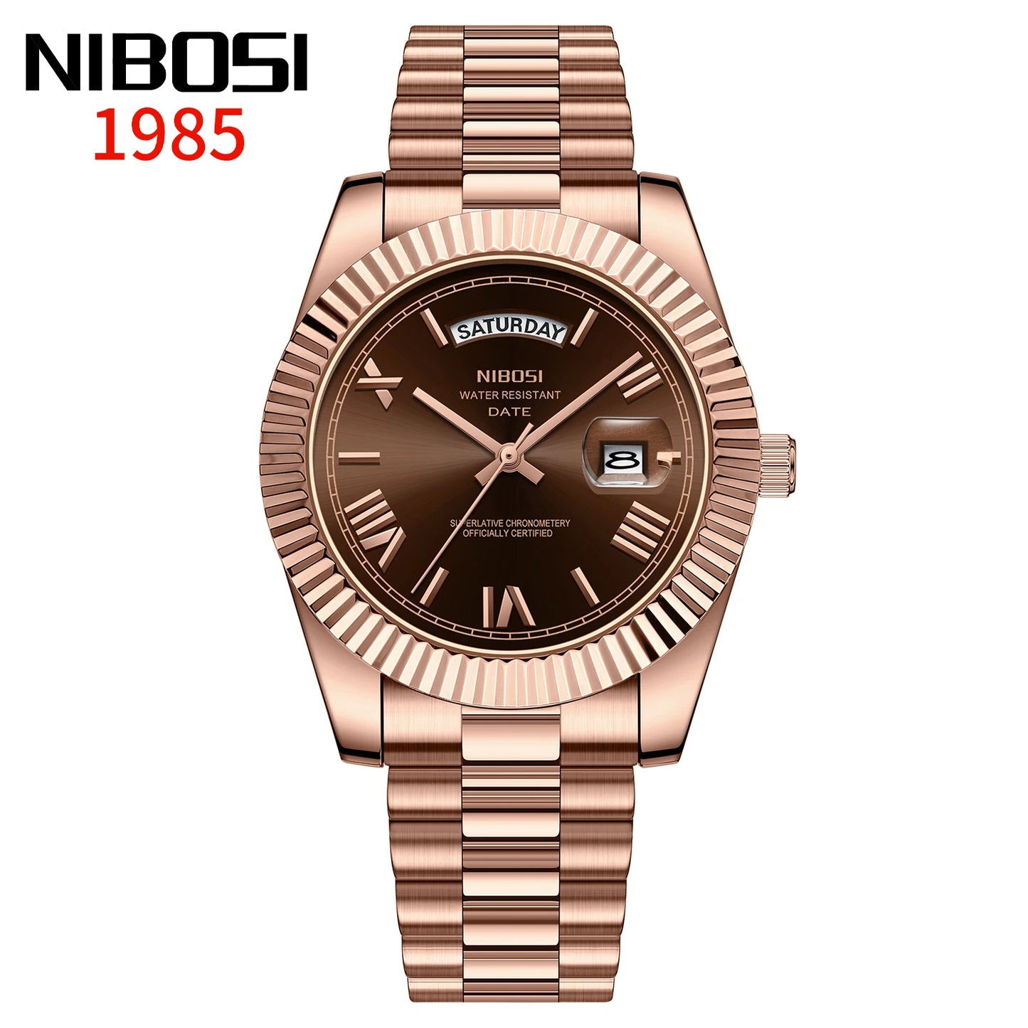 Nibosi relógios masculinos de luxo marca superior relogio masculino famoso moda casual vestido relógio militar quartzo relógios pulso saat