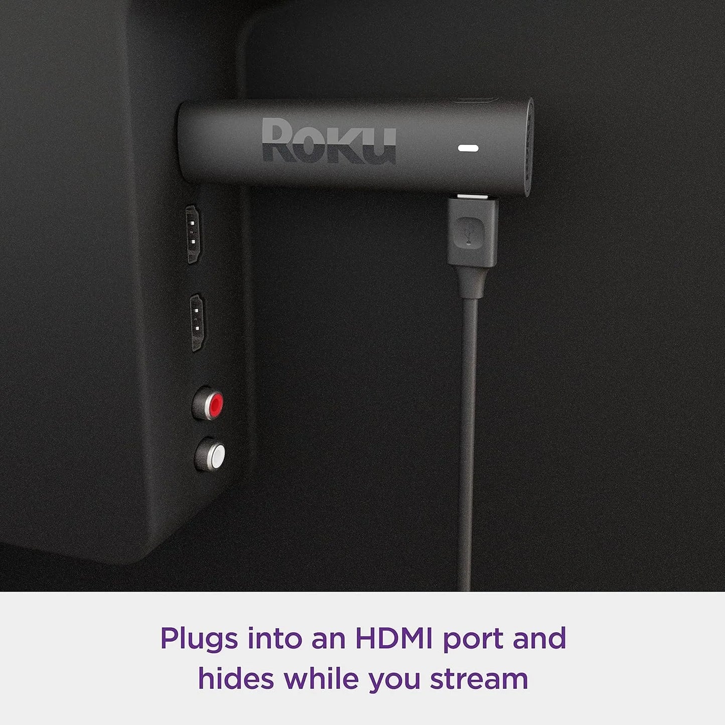 Acessório de TV Ao Vivo, Roku Streaming Stick 4K Original - HDR Dolby Vision, Controle Remoto por Voz