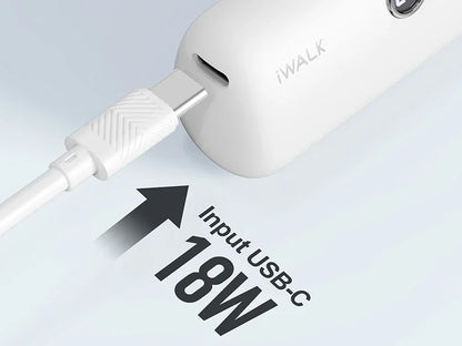 IWALK Power Bank Portátil 4800mAh - Carregador Ultra Mini com Carga Rápida para iPhone e Dispositivos Móveis - Banco de Bateria Externo