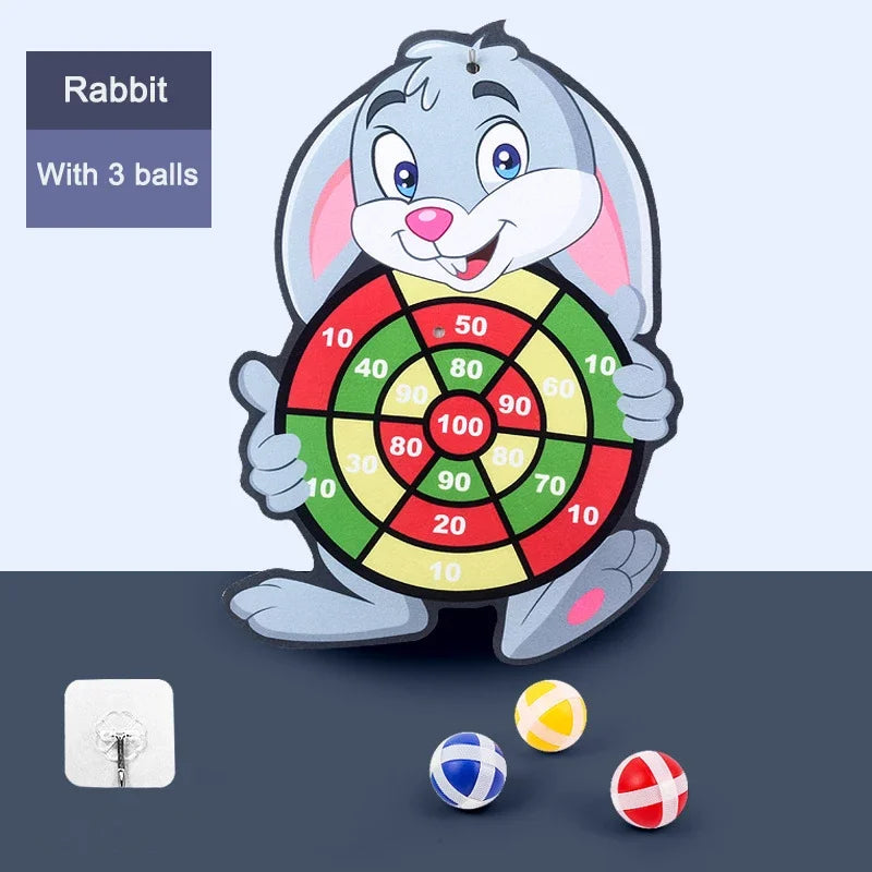 Jogos Educativos - Jogo de Dardos para Bebê com Bola Grudante - Brinquedo de Dardos Esportivos Internos - Jogo Montessori para Crianças de 3 a 7 Anos
