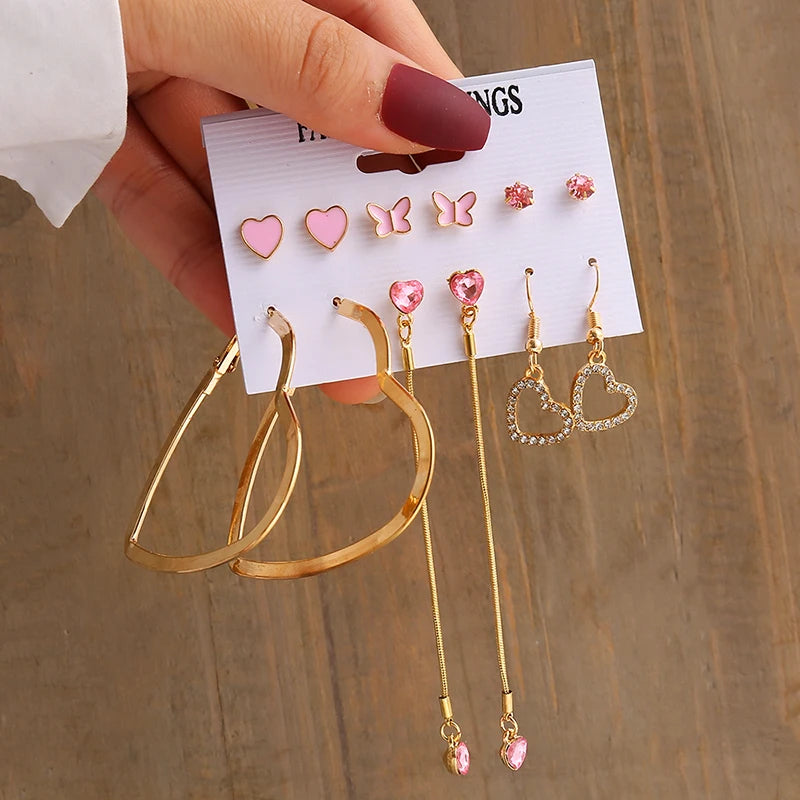 onjunto de Brincos Geométricos Vintage com Pérola – Dourados, Fio de Metal, Brincos Pendurados para Mulheres – Joias Elegantes para Festas