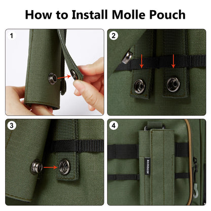 Bolsa de ombro para equipamento de pesca, resistente à água, leve, pacote de armazenamento de equipamentos com fundo duro moldado, capa de chuva
