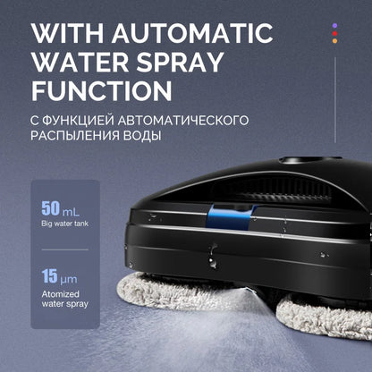 Robô para limpeza de vidros, limpador elétrico automático.