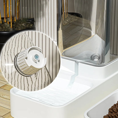Alimentador para Cães e Gatos, Tigela Automática de Alimentação e Água, Recipiente Transparente de Armazenamento de Ração para Pets, Dispensador de Ração, Acessórios para Filhotes e Gatinhos.