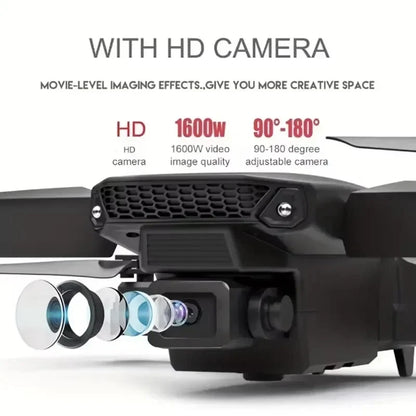 Drone Profissional E88 4K com Câmera HD 1080P, WiFi, FPV, Altura Hold e Design Dobrável
