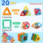 Blocos de Construção Magnéticos - Brinquedos Magnéticos de Tamanho Médio - Brinquedos de Construção - Brinquedos Educativos de Aprendizado com Imãs.