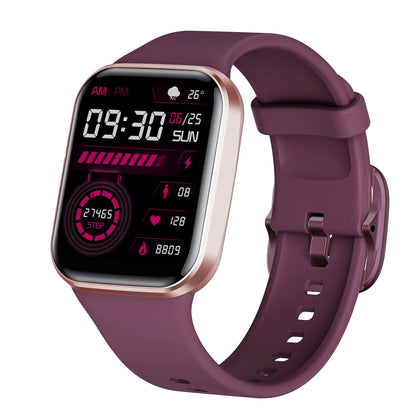Relógio Inteligente de Luxo 2024 para Homens e Mulheres - Monitor de Fitness - À Prova d'Água - Pulseira Esportiva Estilosa - Compatível com IOS e Android