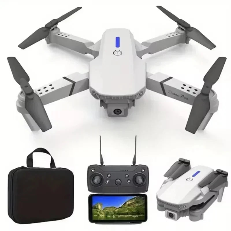 Drone Profissional E88 4K com Câmera HD 1080P, WiFi, FPV, Altura Hold e Design Dobrável