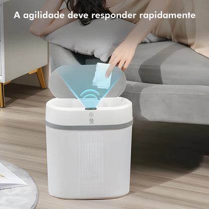Lixeira Automática com Sensor, Lixeira de Banheiro, Lixeira Automática, Lixeira para Cozinha, Lixeira Inteligente com Sensor, 12L
