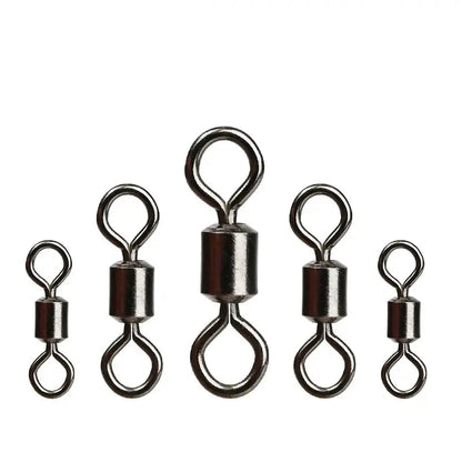 Girador para Pesca, aço inoxidável, conector sólido, 50Pcs.