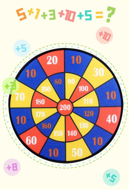 Jogos Educativos - Jogo de Dardos para Bebê com Bola Grudante - Brinquedo de Dardos Esportivos Internos - Jogo Montessori para Crianças de 3 a 7 Anos