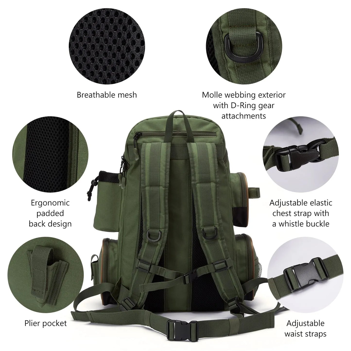 Mochila De Pesca Multifuncional