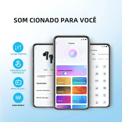 Fones de Ouvido Sem Fio Soundcore by Anker P20i, 30h de Duração, Fones Bluetooth Sem Fio
