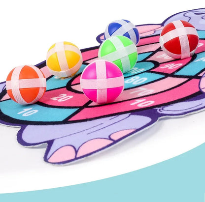 Jogos Educativos - Jogo de Dardos para Bebê com Bola Grudante - Brinquedo de Dardos Esportivos Internos - Jogo Montessori para Crianças de 3 a 7 Anos