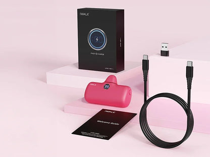 IWALK Power Bank Portátil 4800mAh - Carregador Ultra Mini com Carga Rápida para iPhone e Dispositivos Móveis - Banco de Bateria Externo