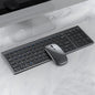 O Conjunto de Teclado e Mouse Slim Bluetooth oferece praticidade e elegância para o seu dia a dia, sendo compatível com notebooks e computadores. Com conexão sem fio dupla via Bluetooth e USB 2.4G, garante uma experiência estável e sem atrasos. Ambos os dispositivos são recarregáveis, eliminando a necessidade de pilhas, e possuem um design slim e silencioso, ideal para uso em escritórios ou home office. Leve, compacto e eficiente, esse conjunto é perfeito para quem busca conforto e produtividade em qualquer